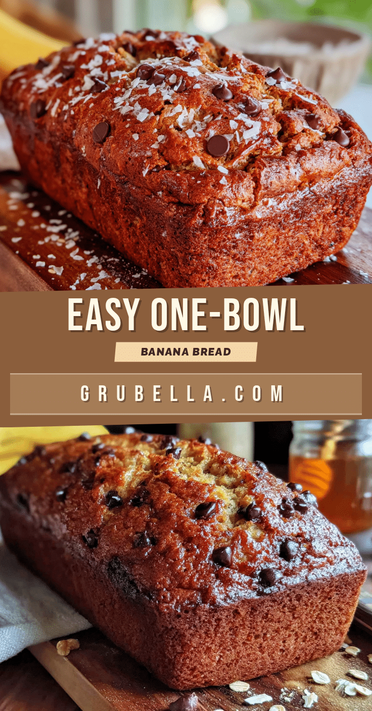 easy one-bowl banana bread recipe