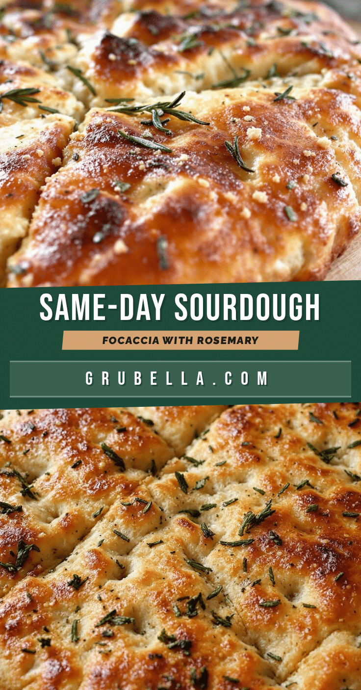 easy same-day sourdough focaccia recipe