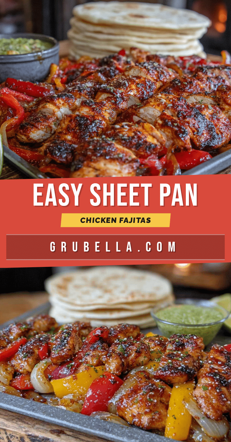 easy sheet pan chicken fajitas recipe