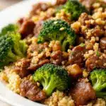 easy slow cooker beef and broccoli - featured image