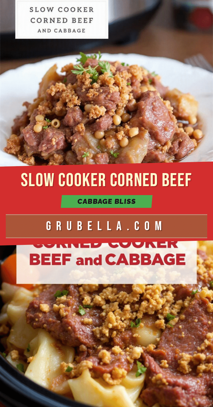Easy Slow Cooker Corned Beef and Cabbage recipe