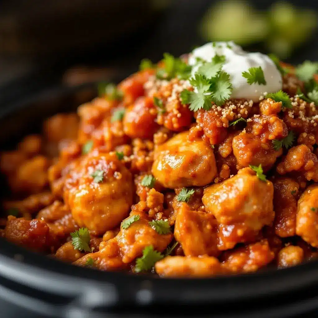 easy slow cooker salsa chicken preparation steps