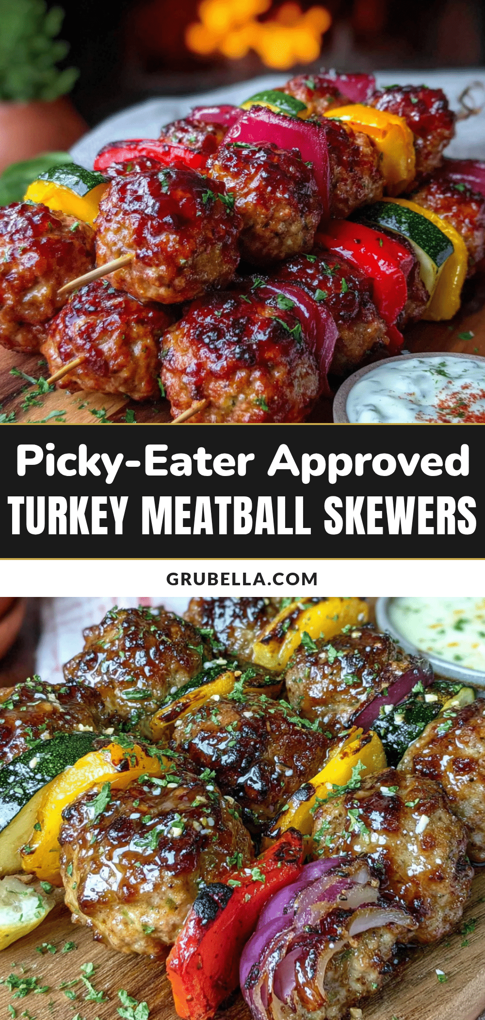 easy turkey meatball skewers recipe