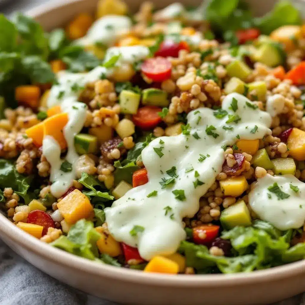 Fall harvest salad preparation steps