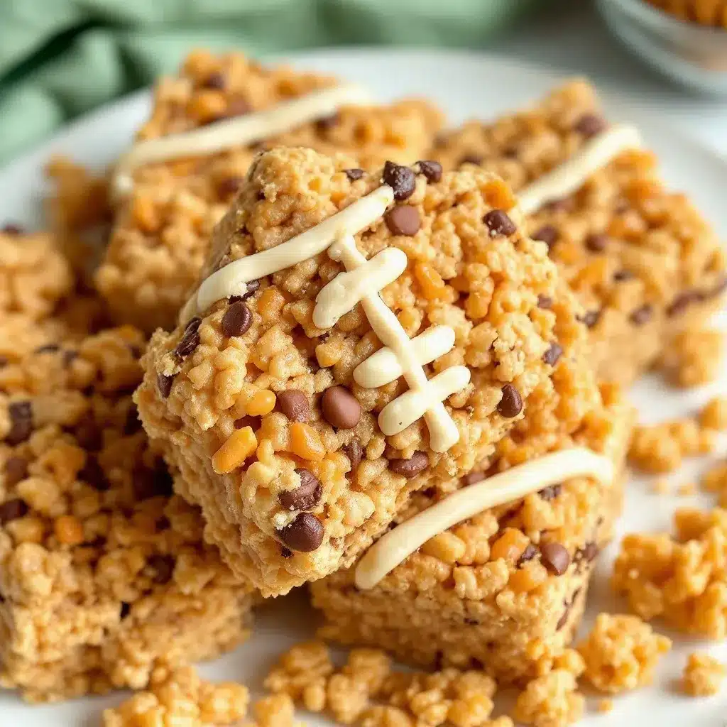 football peanut butter rice krispie treats preparation steps