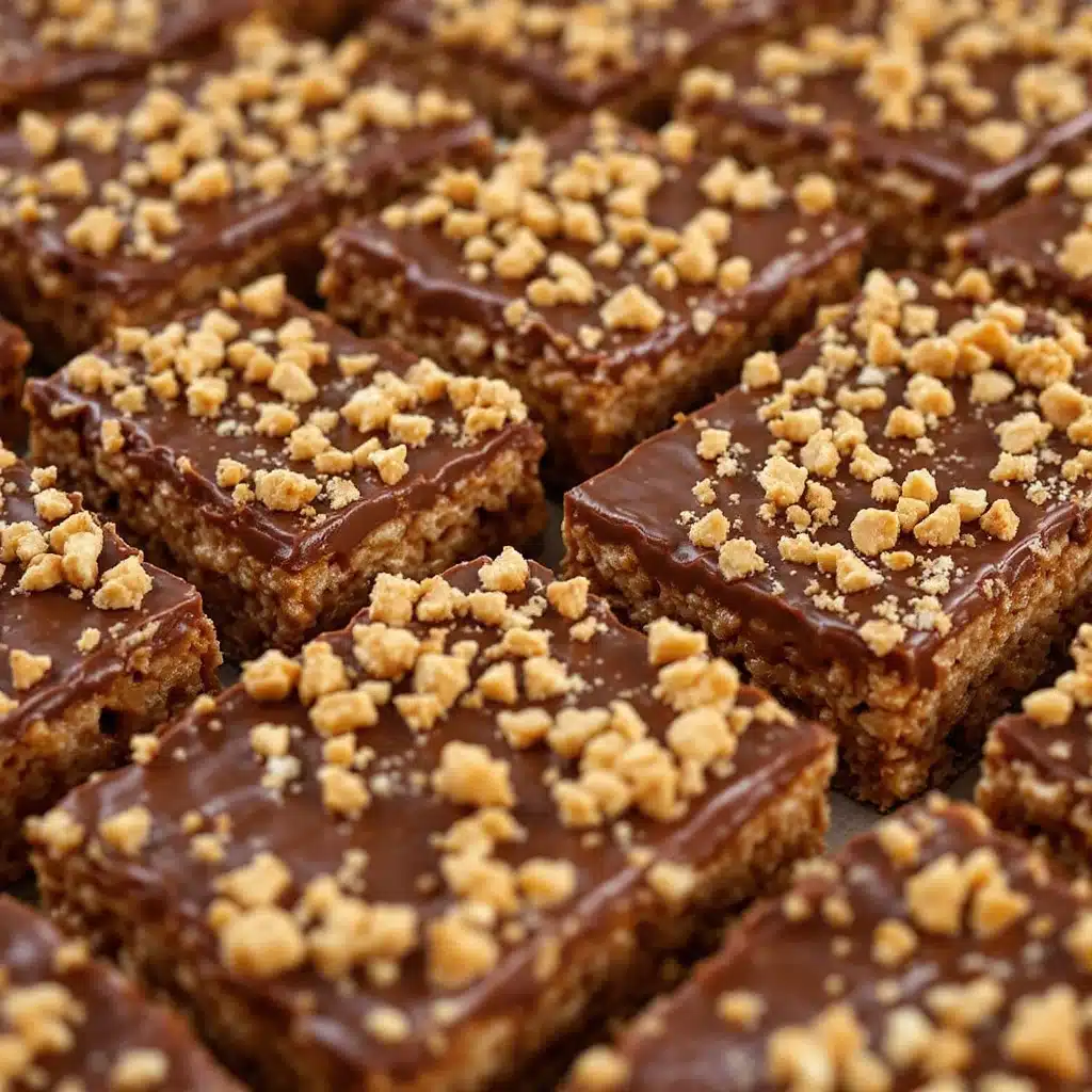 football peanut butter rice krispie treats - featured image