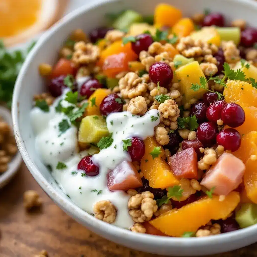 fresh cranberry orange relish with walnuts preparation steps
