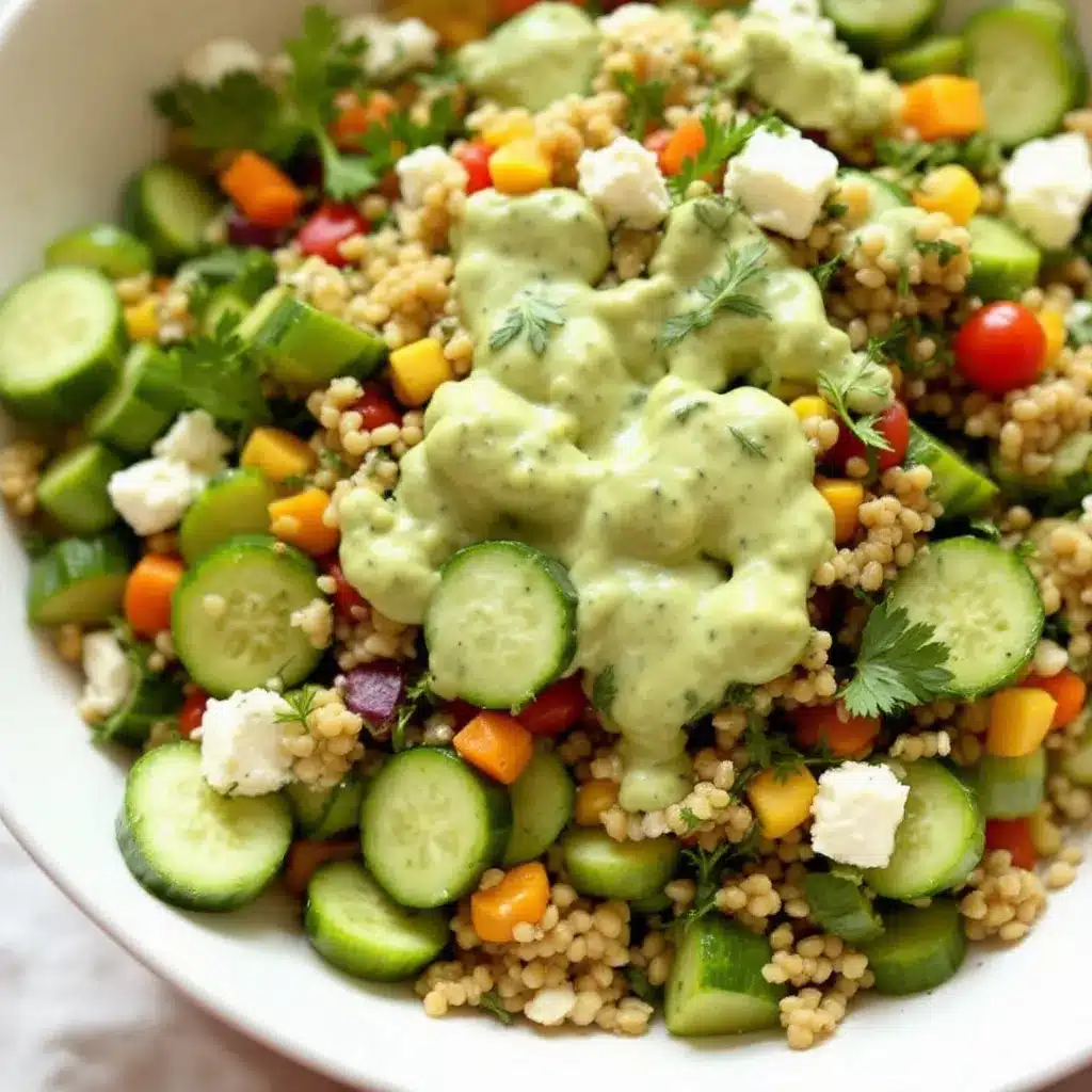 fresh cucumber dill salad with feta preparation steps