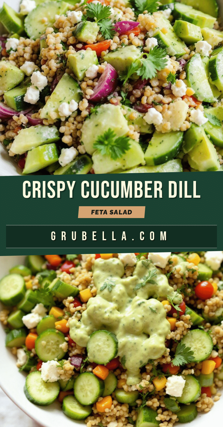 fresh cucumber dill salad with feta recipe