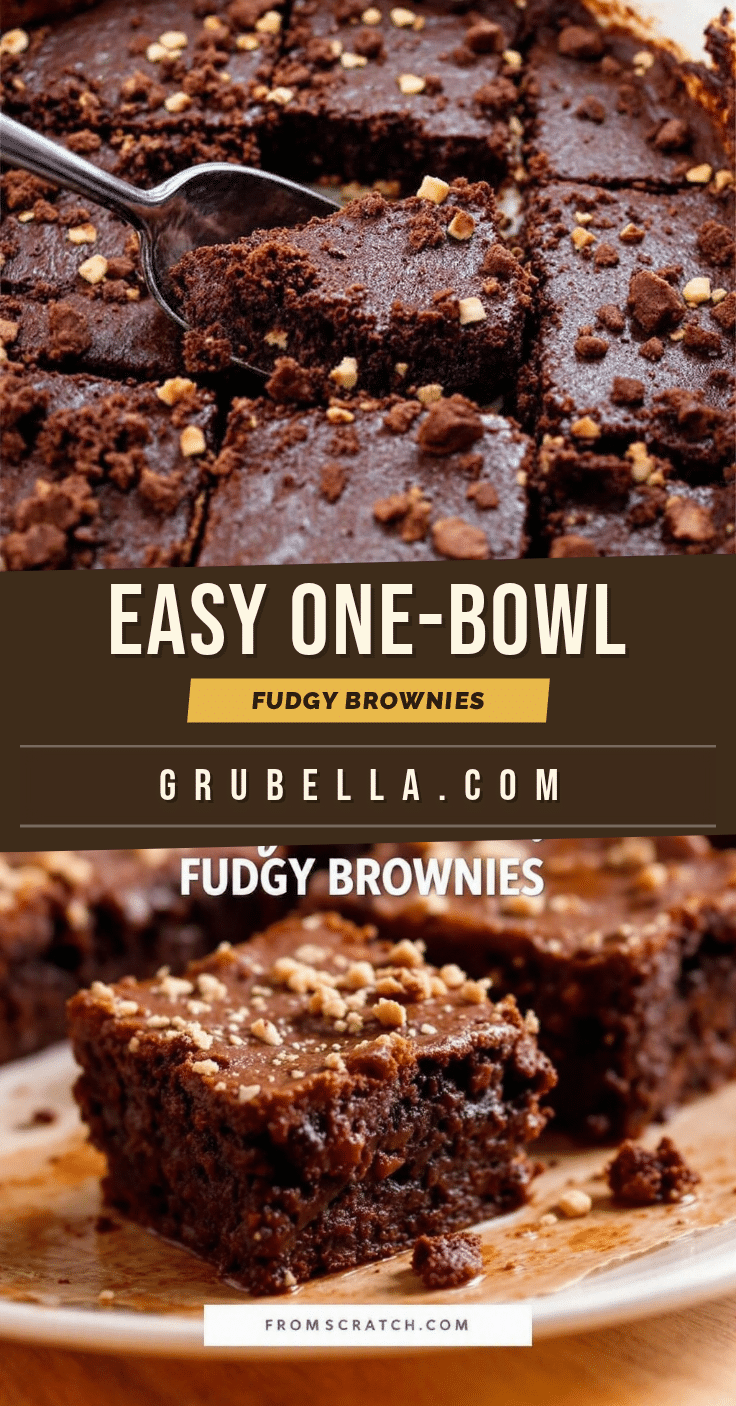 fudgy one-bowl brownies recipe