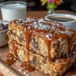 fudgy protein-packed peanut butter oat bars - featured image