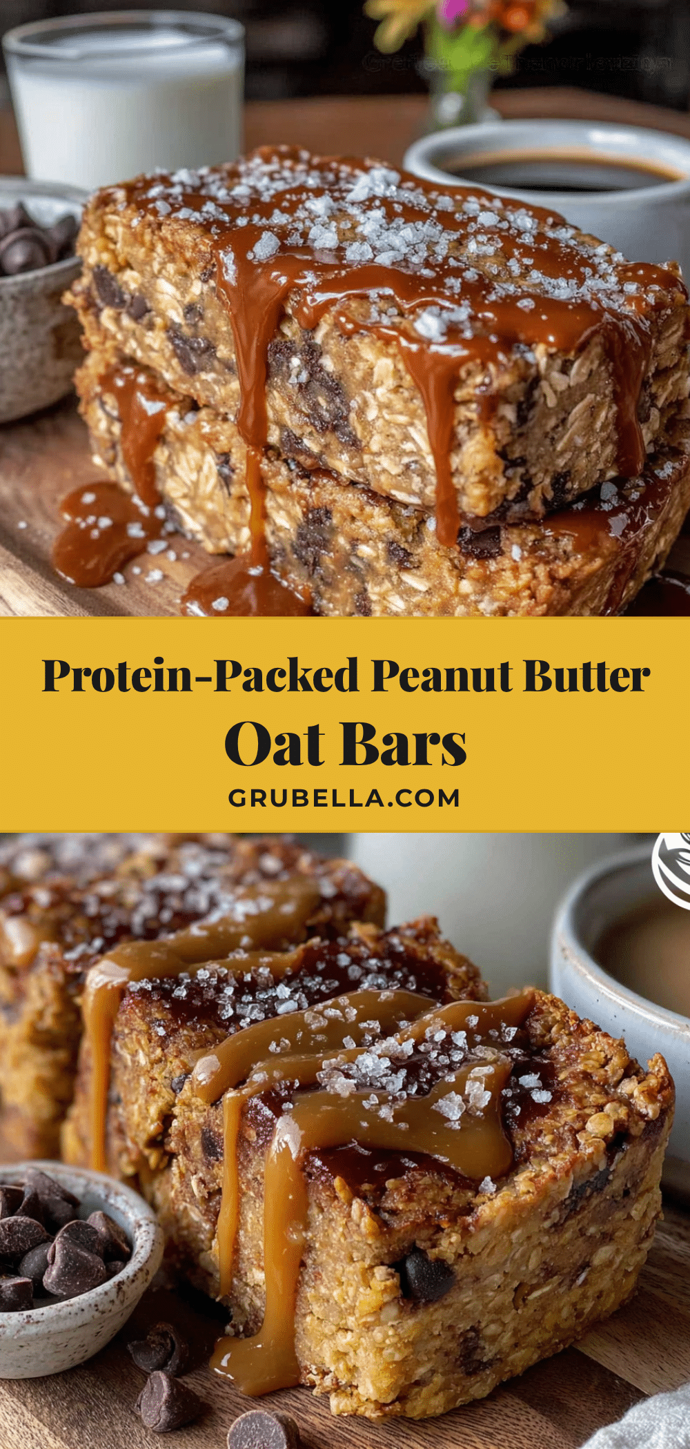fudgy protein-packed peanut butter oat bars recipe