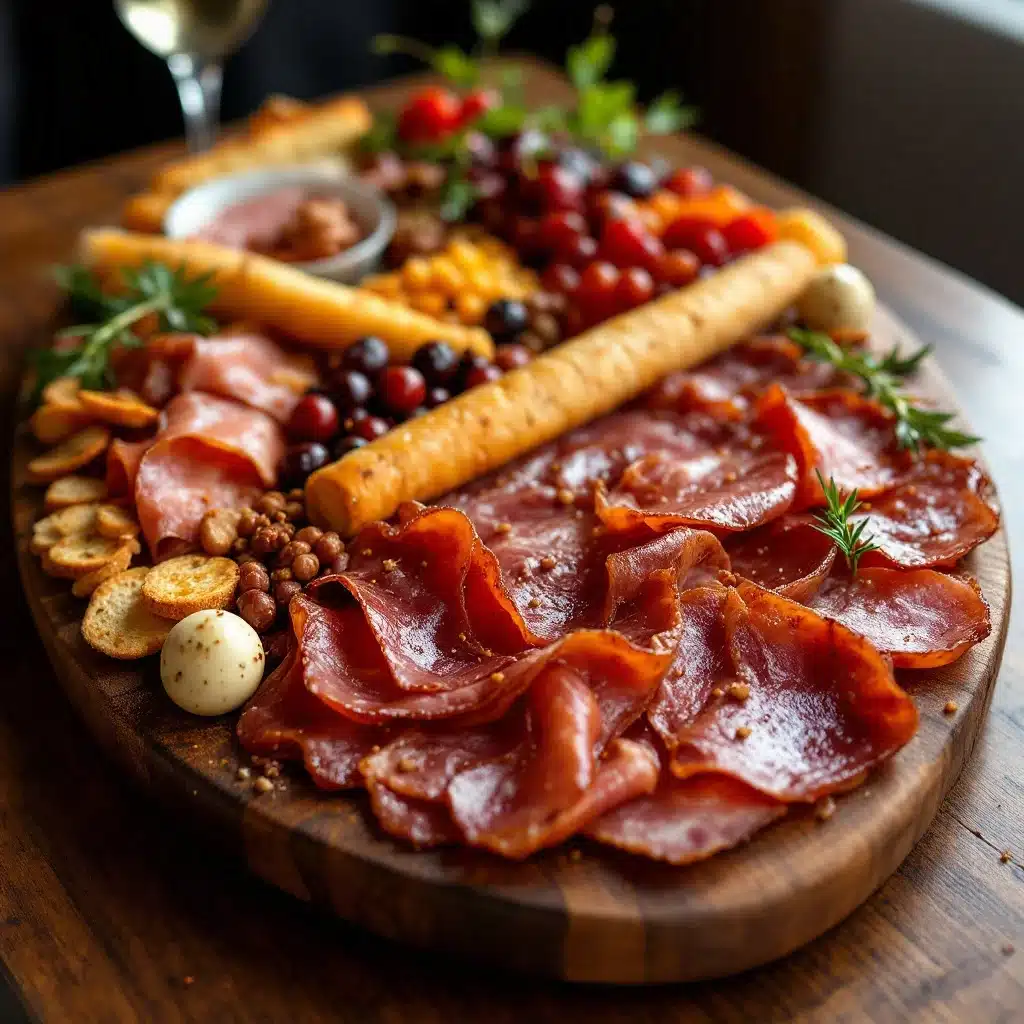 game day smoked meat board - featured image