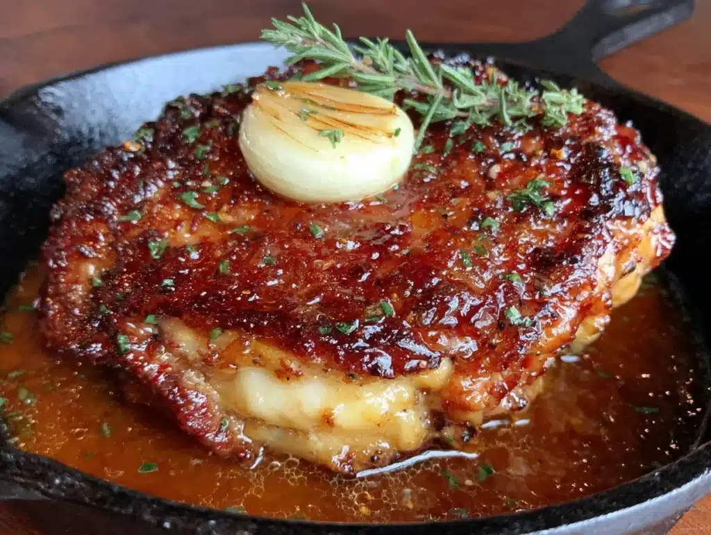 garlic butter chicken thighs - featured image