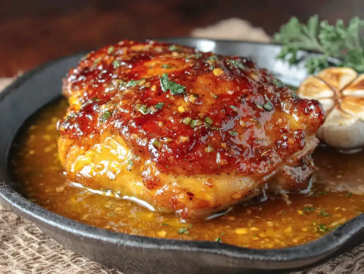 garlic butter chicken thighs preparation steps