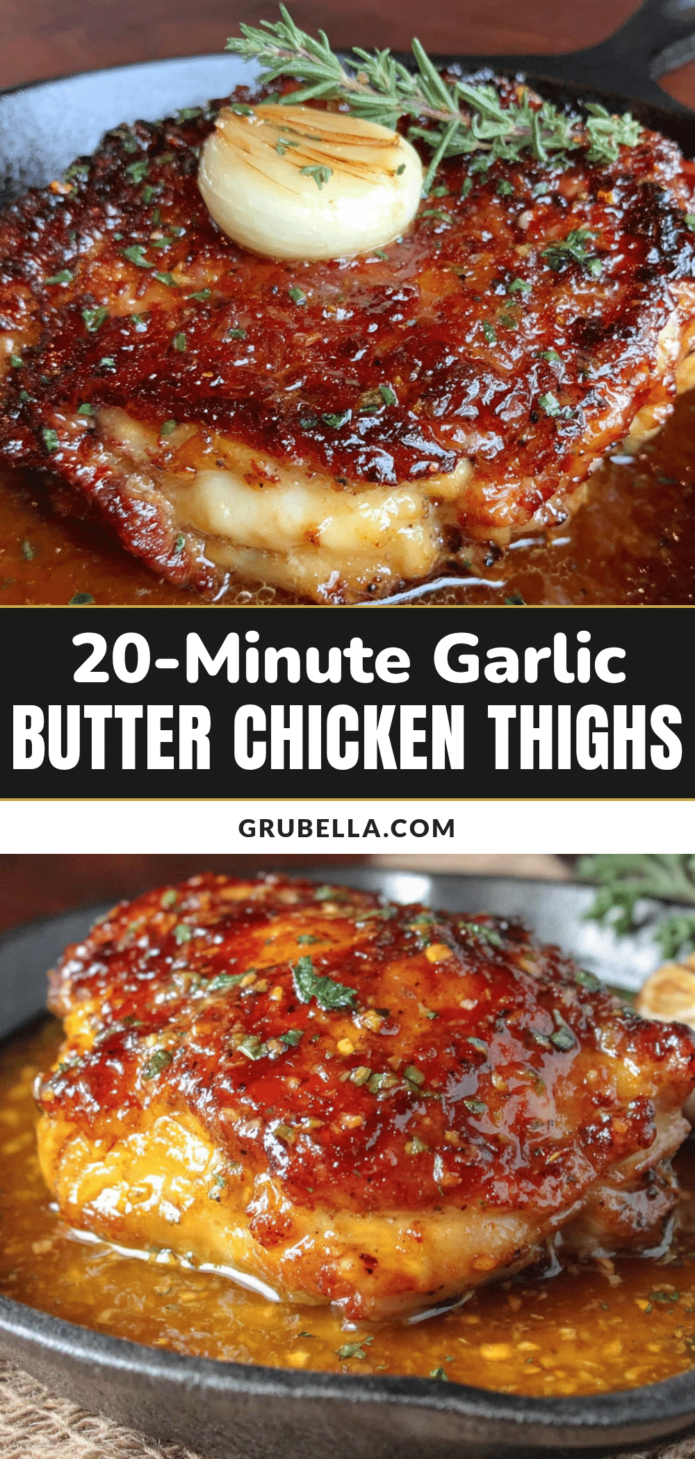 garlic butter chicken thighs recipe
