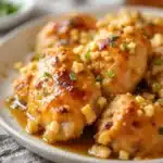 garlic butter honey chicken thighs - featured image