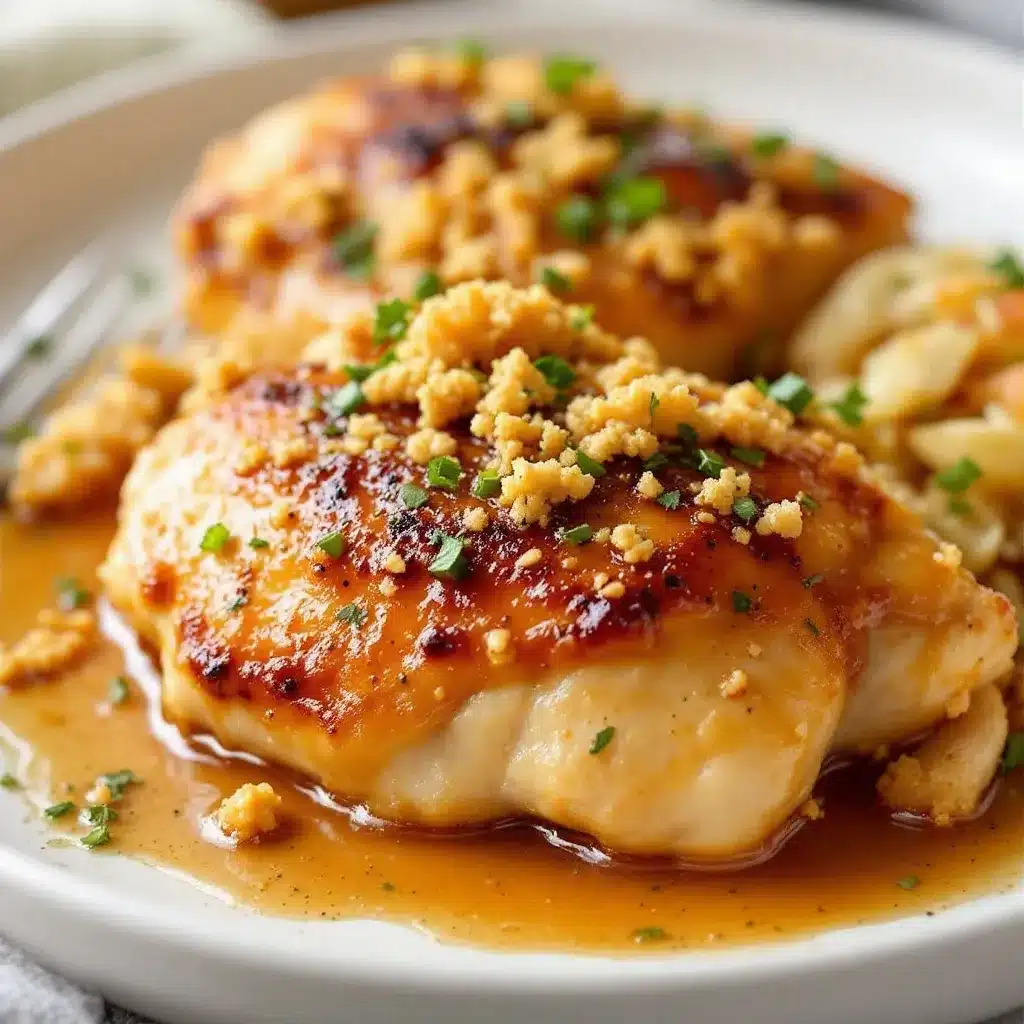 garlic butter honey chicken thighs preparation steps