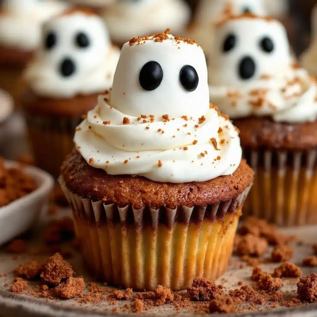 ghost cupcakes preparation steps