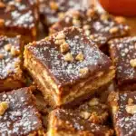 gingerbread cheesecake bars - featured image