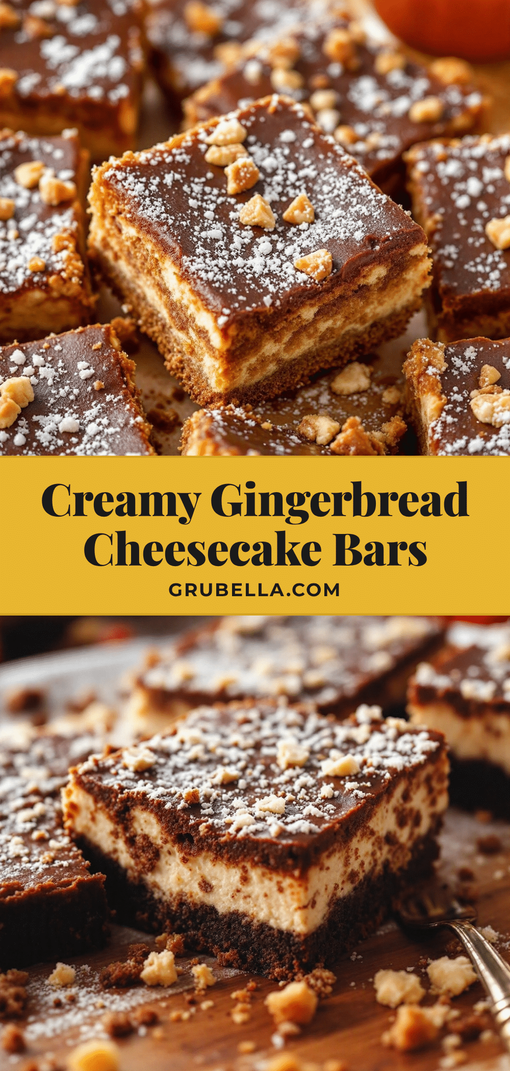 gingerbread cheesecake bars recipe