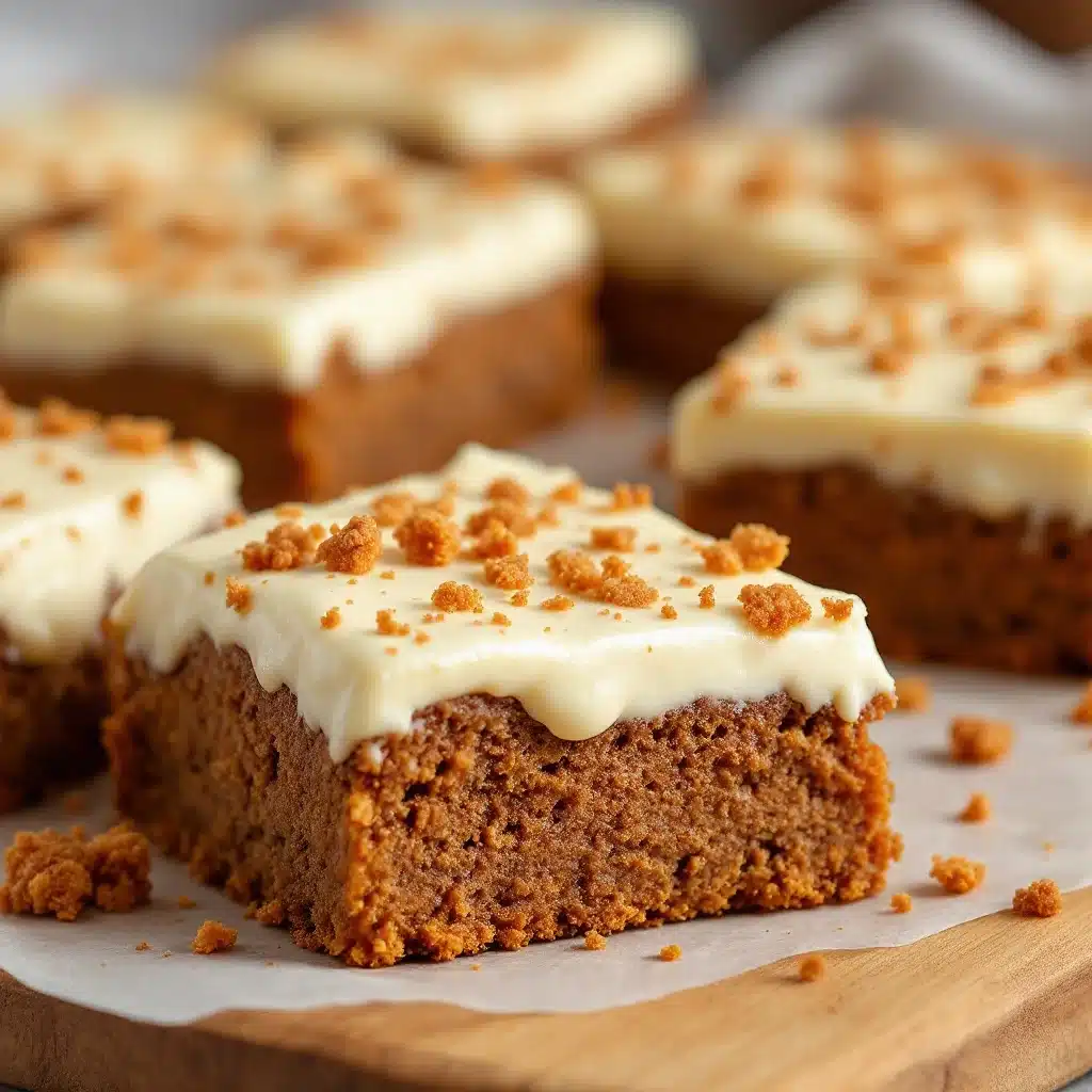 gingerbread cheesecake bars - featured image
