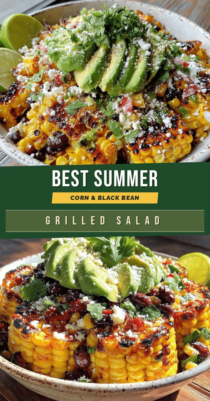grilled corn and black bean summer salad recipe