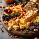 Halloween charcuterie board with candy corn - featured image