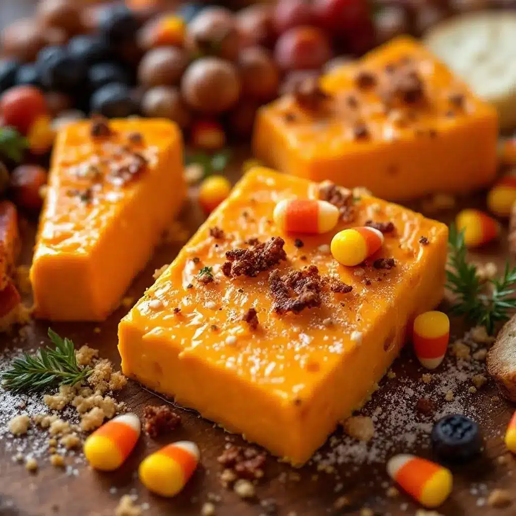 Halloween charcuterie board with candy corn cheese - featured image