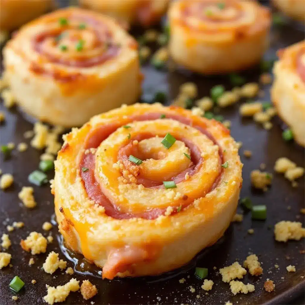 ham and cheese pinwheels for the freezer - featured image