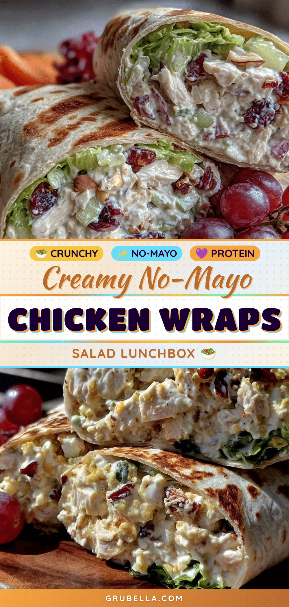 healthy no-mayo chicken salad wraps recipe