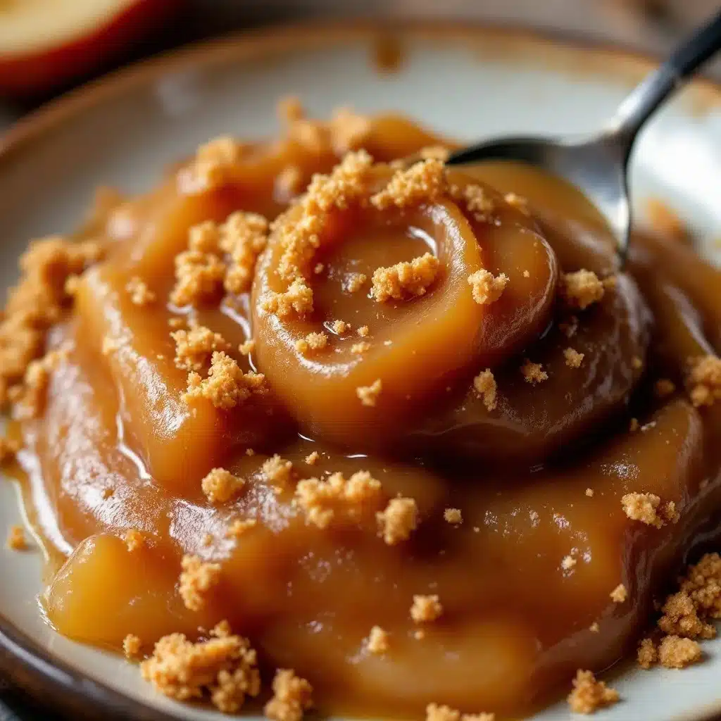 homemade slow cooker cinnamon apple butter - featured image