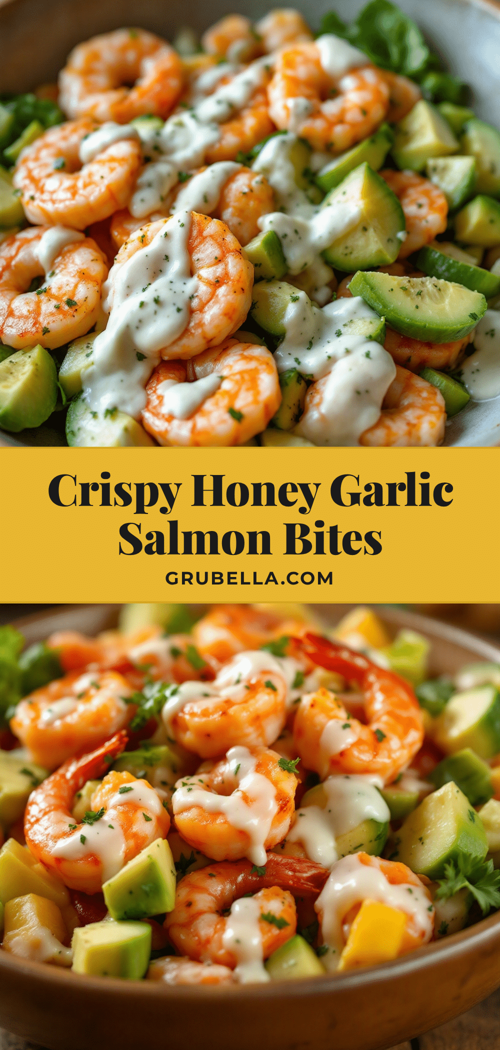 honey garlic baked salmon bites recipe