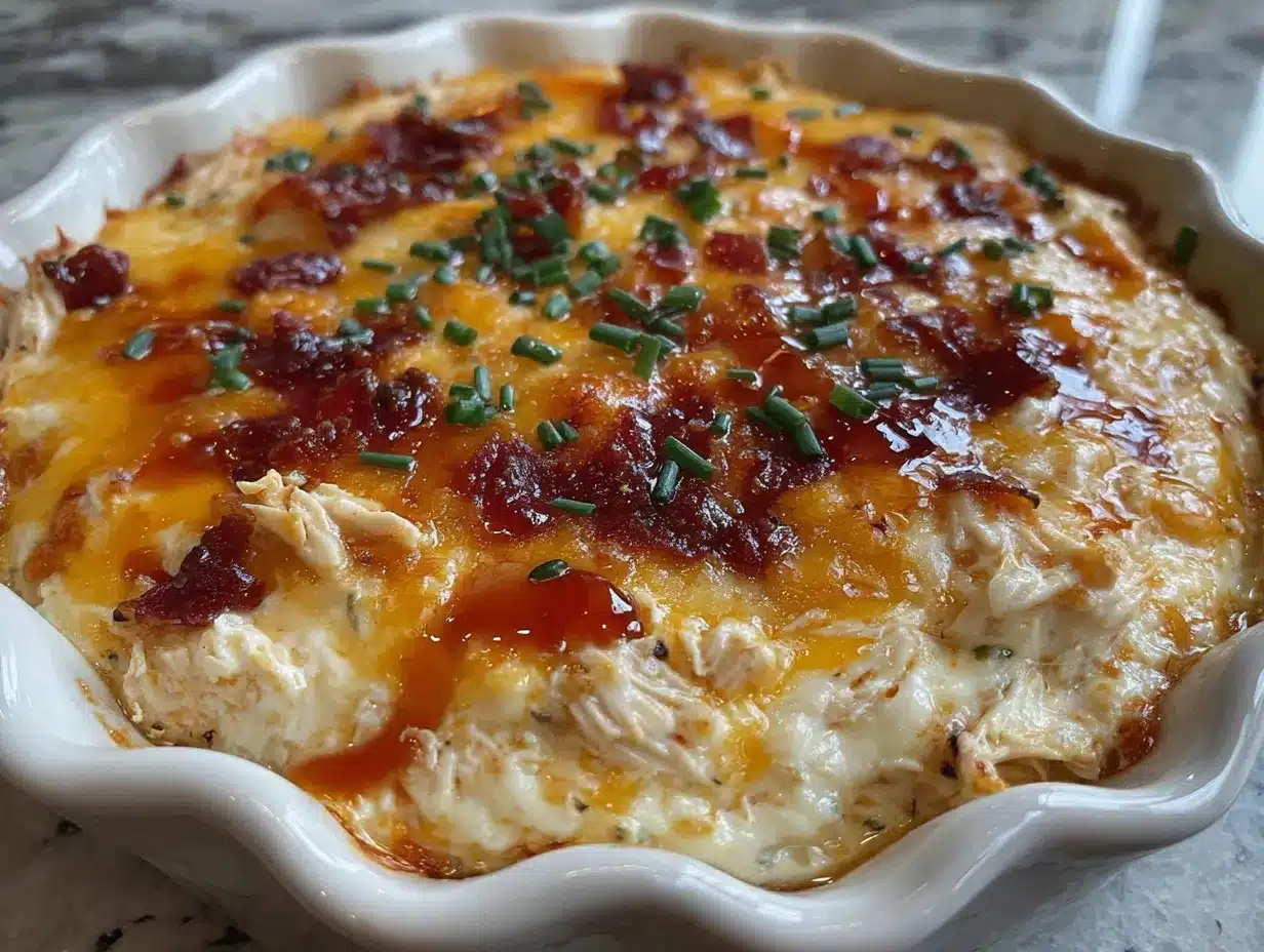 loaded buffalo chicken dip preparation steps