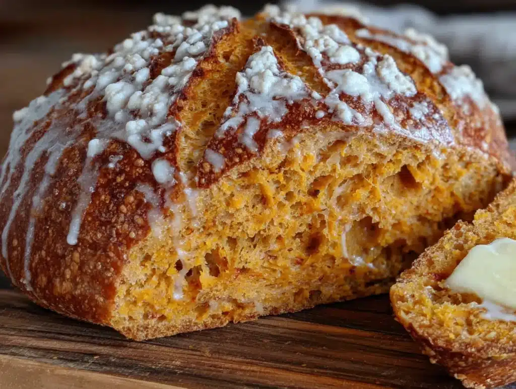 Maple Pumpkin Sourdough Discard Bread - featured image