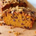 moist chocolate chip pumpkin bread - featured image