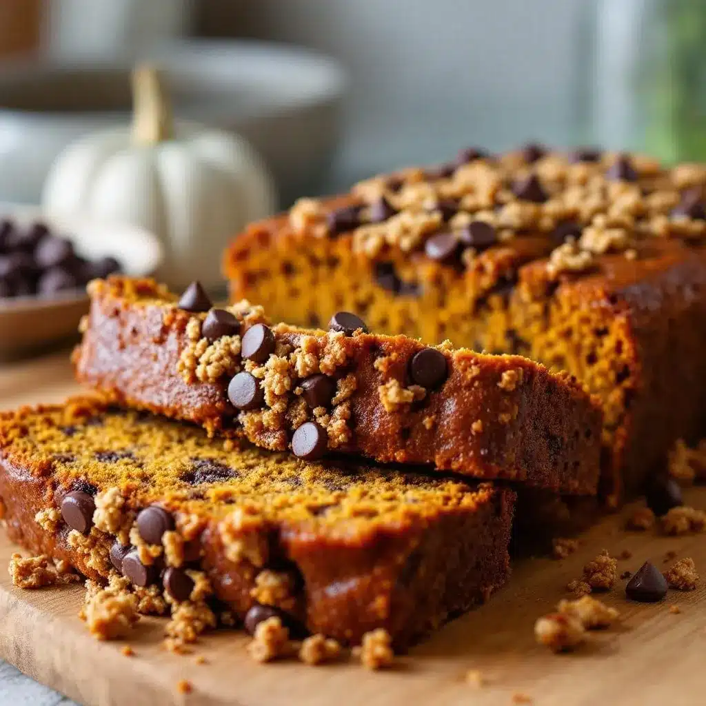 moist chocolate chip pumpkin bread preparation steps