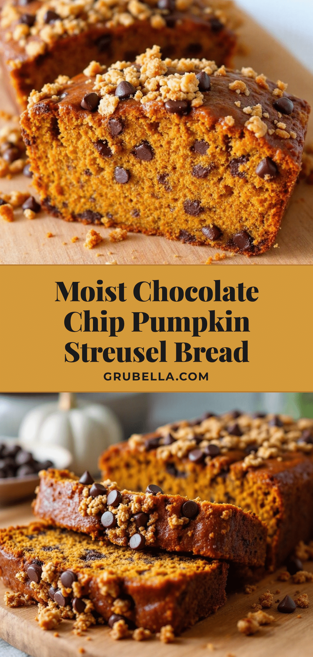 moist chocolate chip pumpkin bread recipe