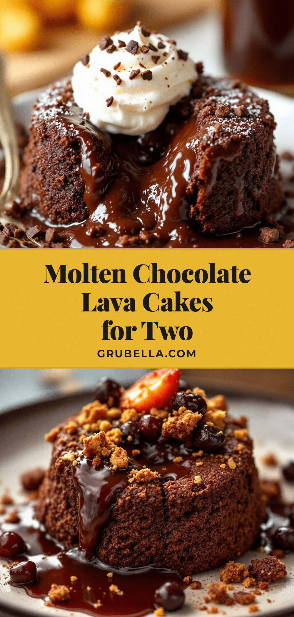 molten chocolate lava cakes for two recipe