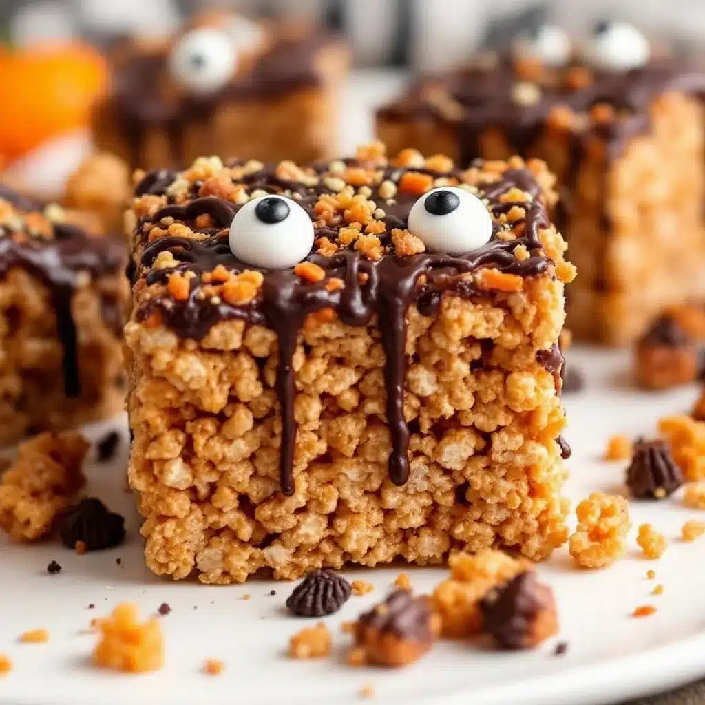 monster rice krispie treats - featured image