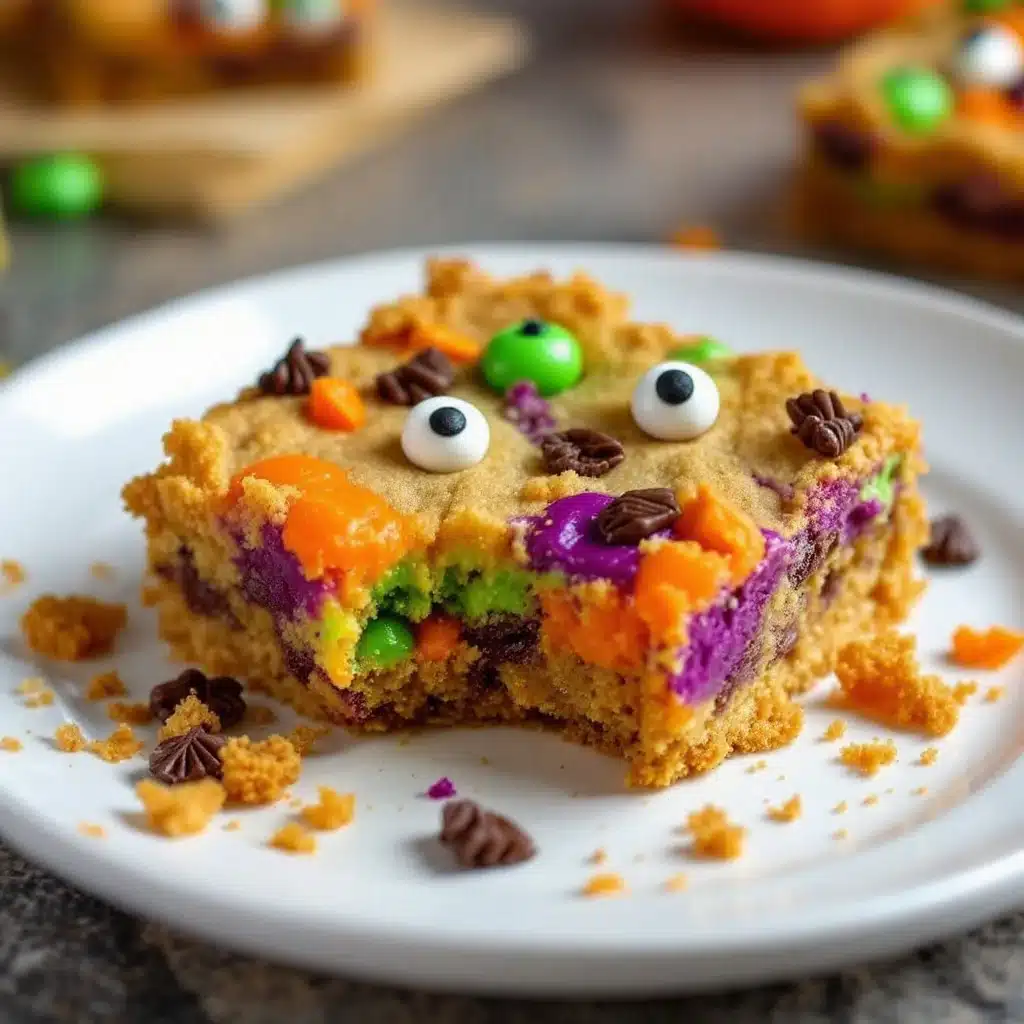 monster sugar cookie bars - featured image