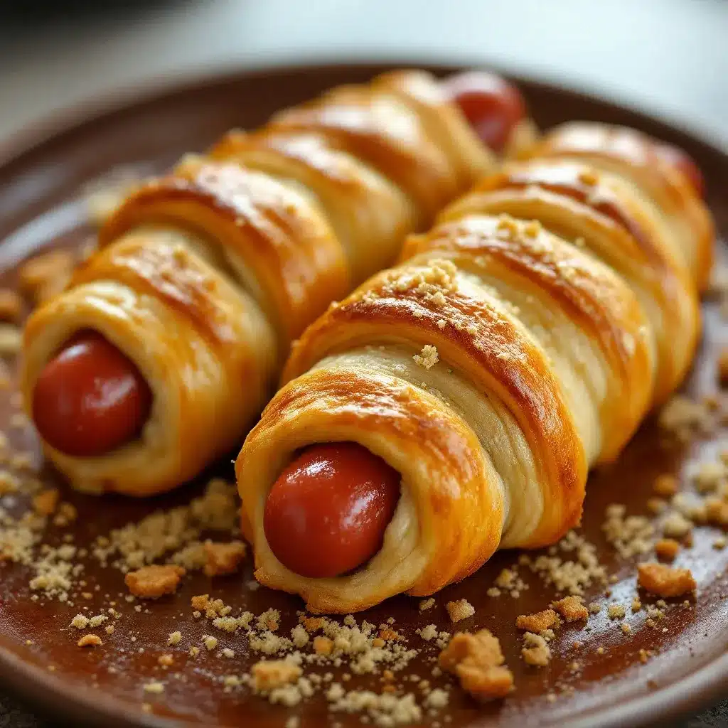 mummy hot dogs preparation steps