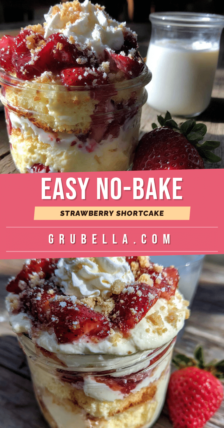 no-bake strawberry shortcake icebox cake for two recipe