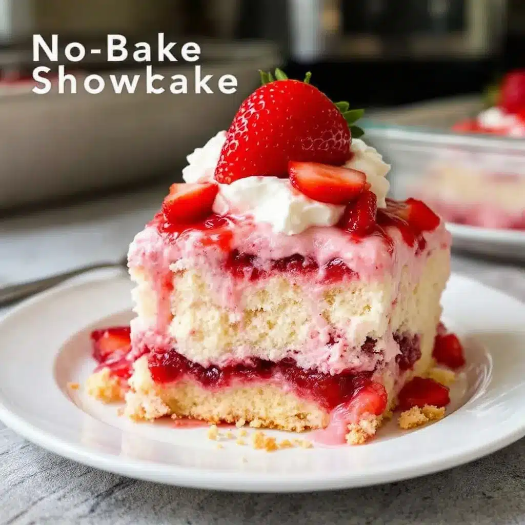 no-bake strawberry shortcake icebox cake preparation steps