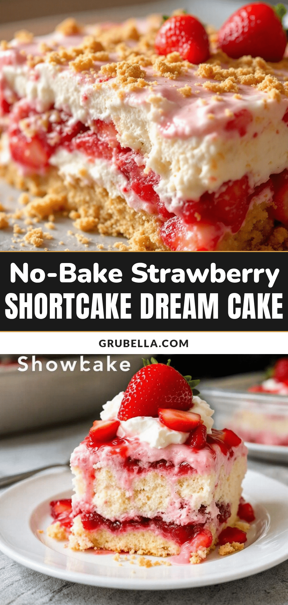 no-bake strawberry shortcake icebox cake recipe