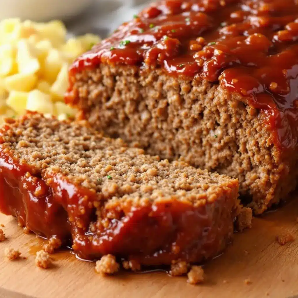 one bowl meatloaf with brown sugar glaze preparation steps