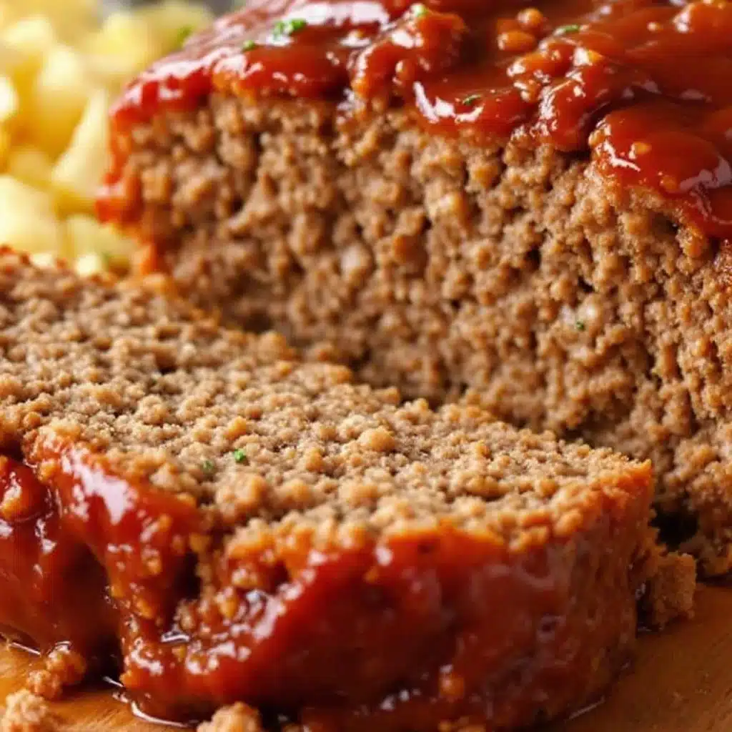 one bowl meatloaf with brown sugar glaze - featured image