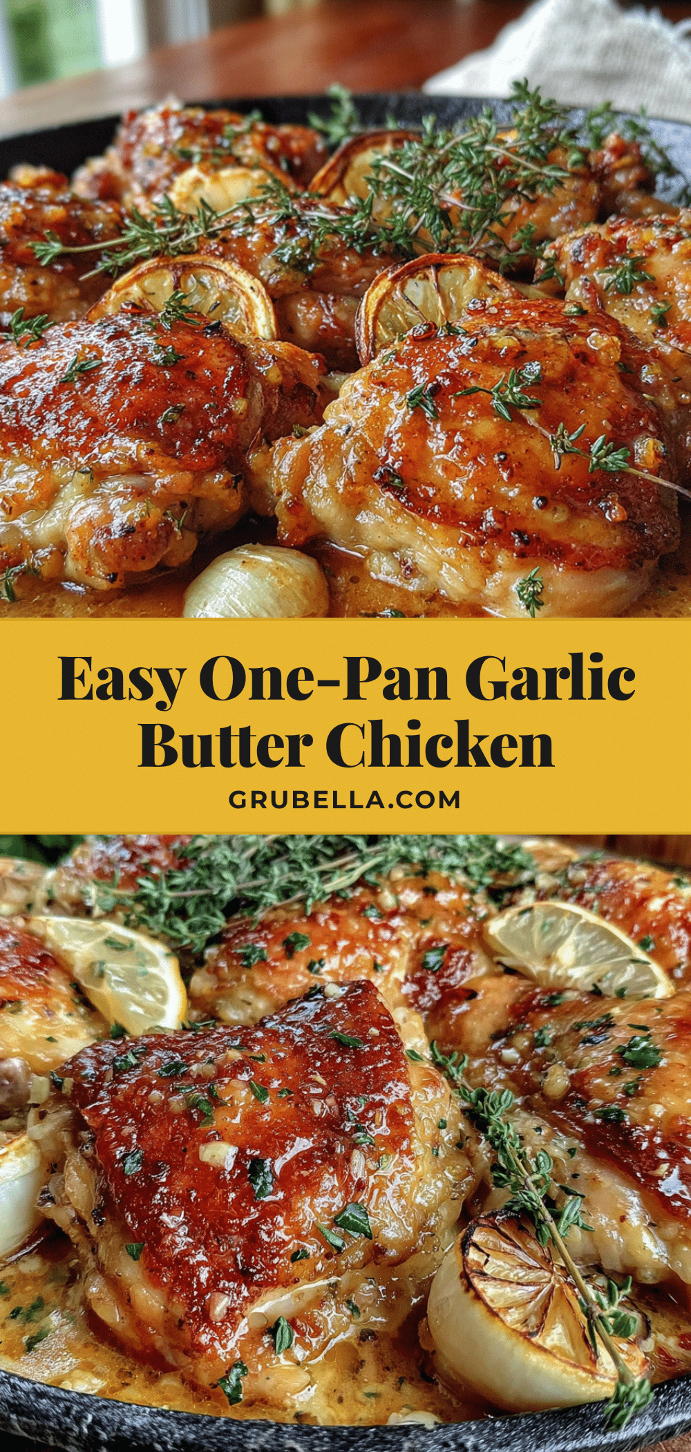 one-pan garlic butter chicken recipe