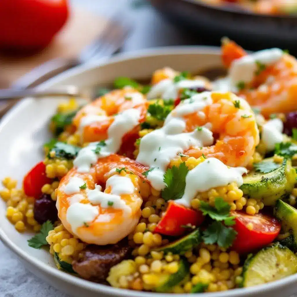 one-pan lemon garlic shrimp and zucchini skillet preparation steps