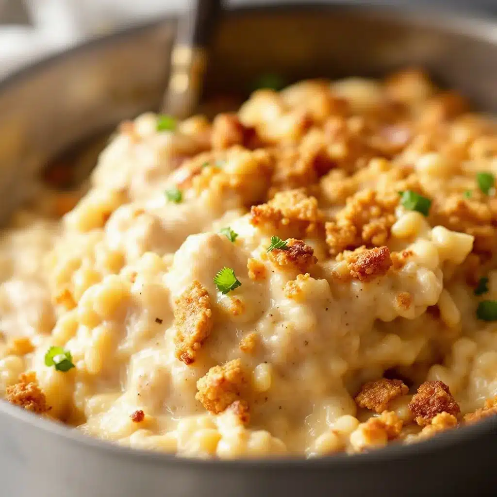one-pot creamy chicken and wild rice bake - featured image